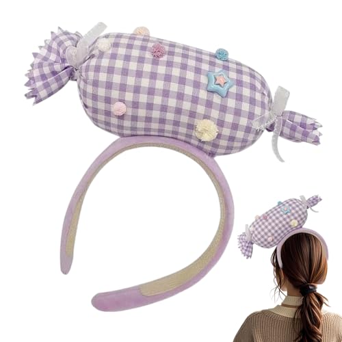Nudorpn Candy Haarband | 3D-Haarband für Frauen und Mädchen | Festliches Accessoire für Haare Party Kostüm | Feier Geburtstag Weihnachten Event Freunde von Nudorpn