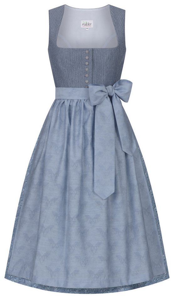 Nübler Dirndl Dirndl Romina Lang in Rauchblau von Nübler von Nübler
