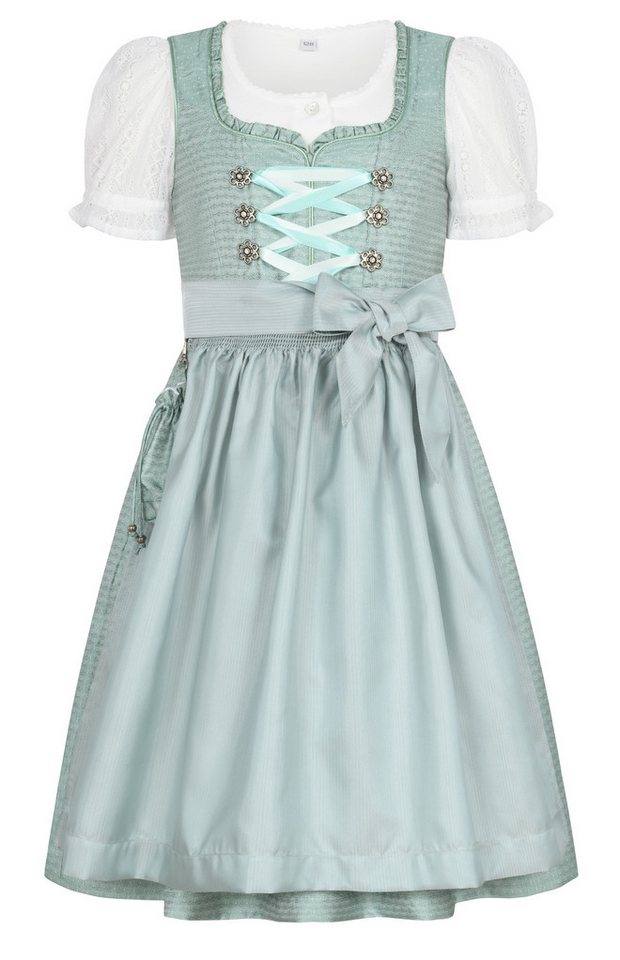 Nübler Dirndl Kinderdirndl Gabrina in Grün von Nübler von Nübler