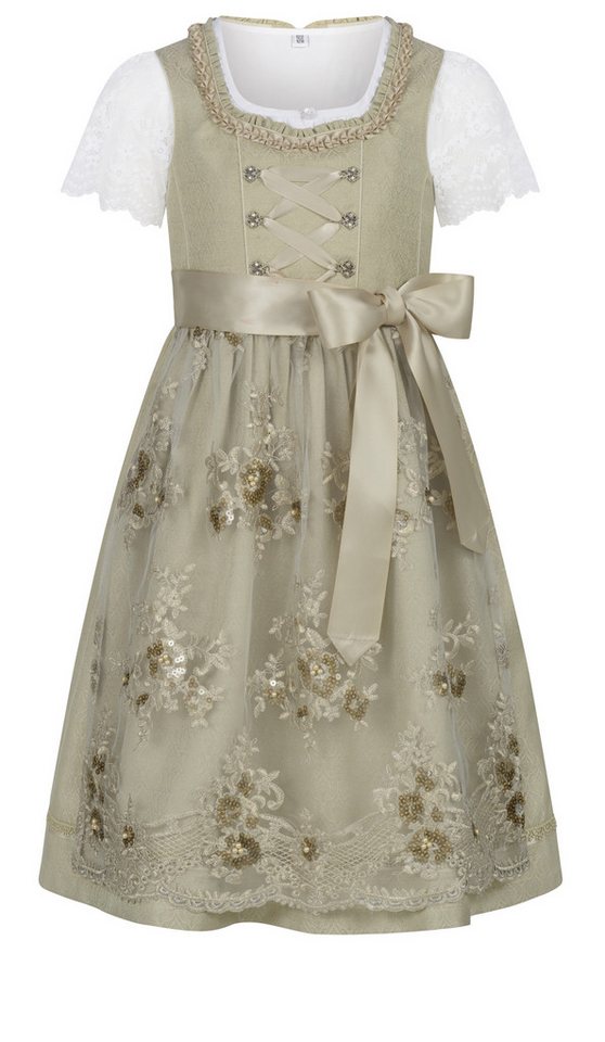 Nübler Dirndl Kinderdirndl Gerhild in Kiwi von Nübler von Nübler