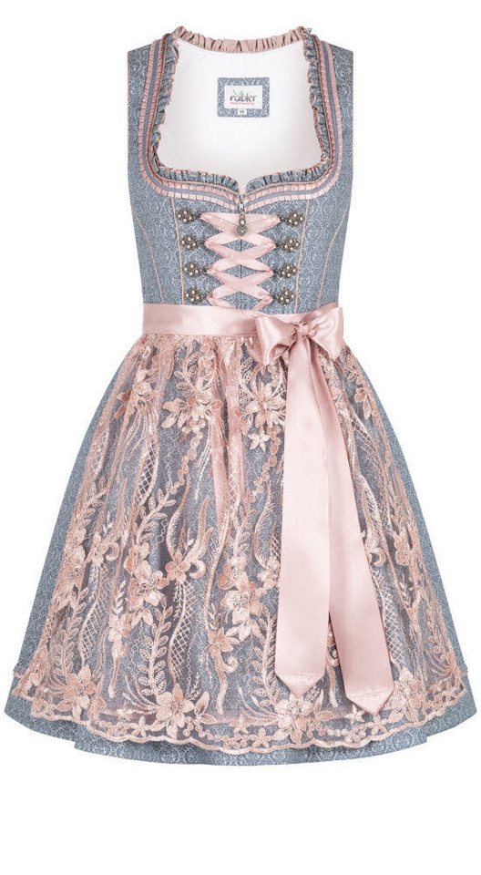 Nübler Dirndl Mini Dirndl Eileen in Blau von Nübler von Nübler