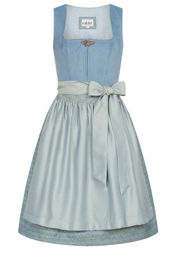 Nübler Dirndl Mini Dirndl Ganja in Rauchblau von Nübler von Nübler