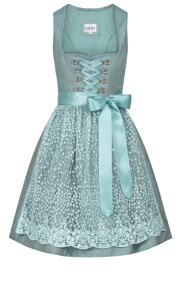 Nübler Dirndl Mini Dirndl Gianna in Petrol von Nübler von Nübler