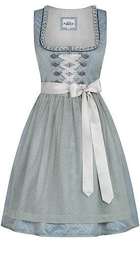 Nübler Dirndl midi Laura in Blau, Größe:34 von Nübler