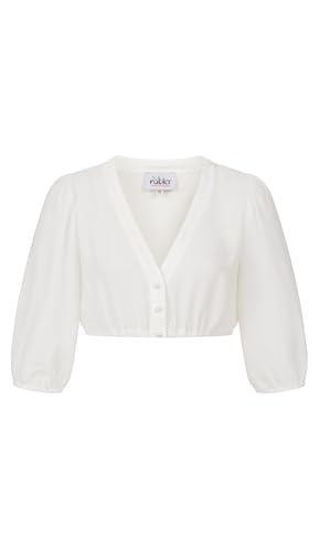 Nübler Dirndlbluse Charlotte 3/4-Arm in Creme, Größe:46 Nübler Dirndlbluse Charlotte 3/4-Arm in Creme, Größe:46 von Nübler