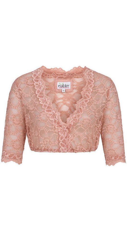 Nübler Dirndlbluse Dirndlbluse 3/4 Arm Laura in Rose von Nübler von Nübler