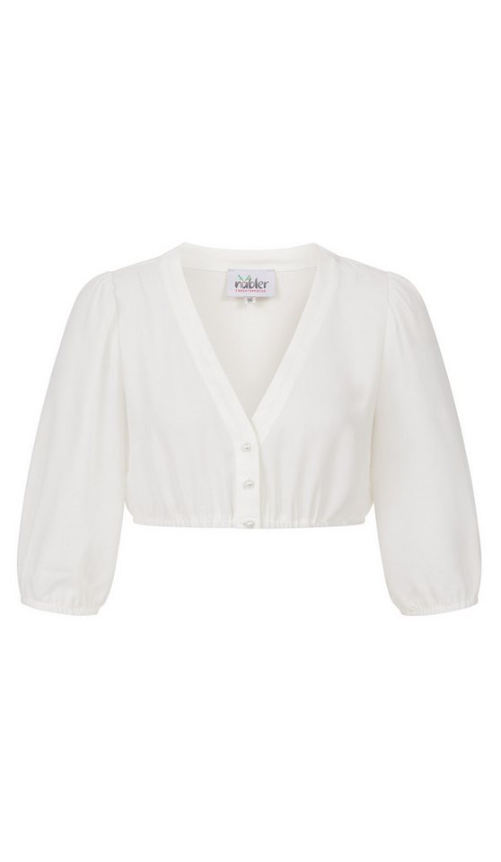 Nübler Dirndlbluse Dirndlbluse Charlotte 3/4-Arm in Creme von Nübler von Nübler