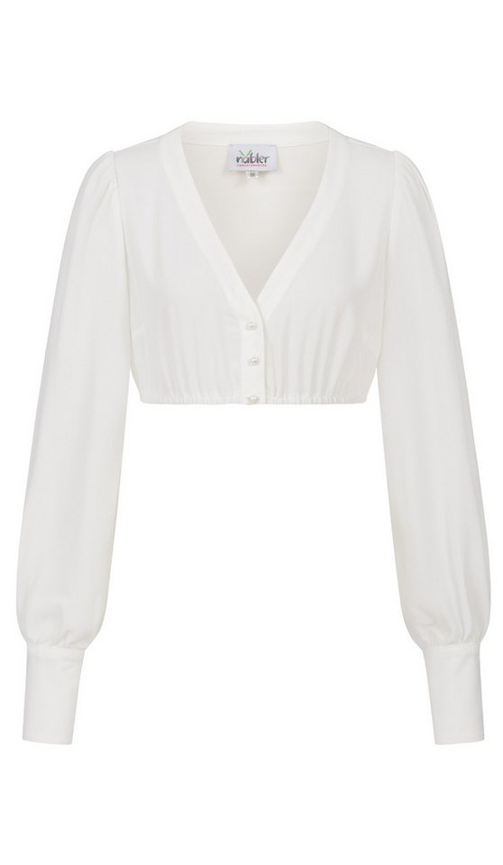 Nübler Dirndlbluse Dirndlbluse Charlotte Langarm in Creme von Nübler von Nübler
