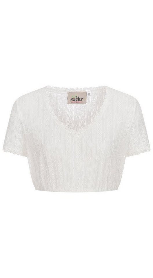 Nübler Dirndlbluse Dirndlbluse Kurzarm Jutta in Creme von Nübler von Nübler