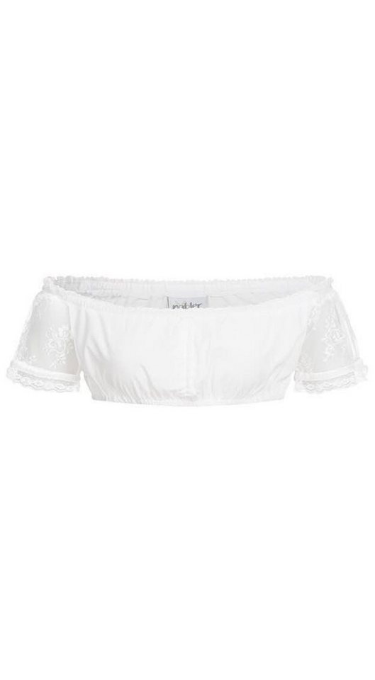 Nübler Dirndlbluse Dirndlbluse Kurzarm Karina in Weiß von Nübler von Nübler