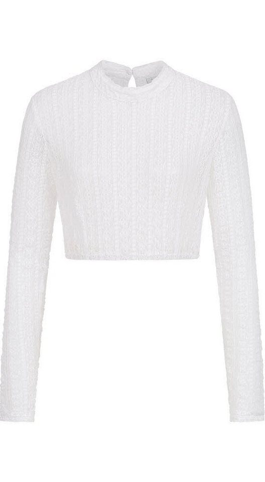 Nübler Dirndlbluse Dirndlbluse Langarm Johanna in Weiß von Nübler Größe 32 von Nübler