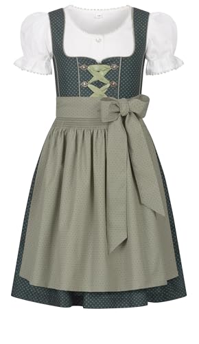 Nübler Kinderdirndl Petra in Grün, Größe:128 von Nübler