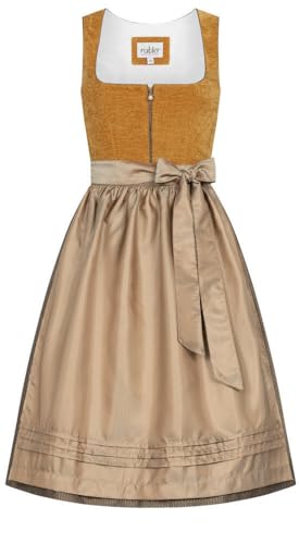 Nübler Midi Dirndl Kira in Gelb, Größe:40 von Nübler