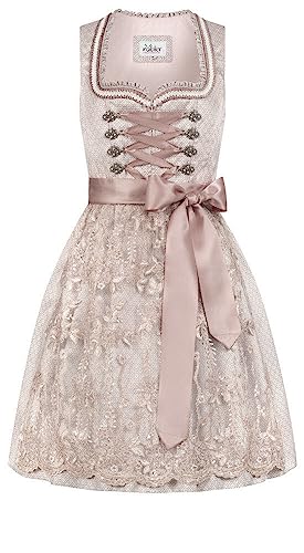 Nübler Mini-Dirndl Tessa in Taupe, Größe:34 von Nübler