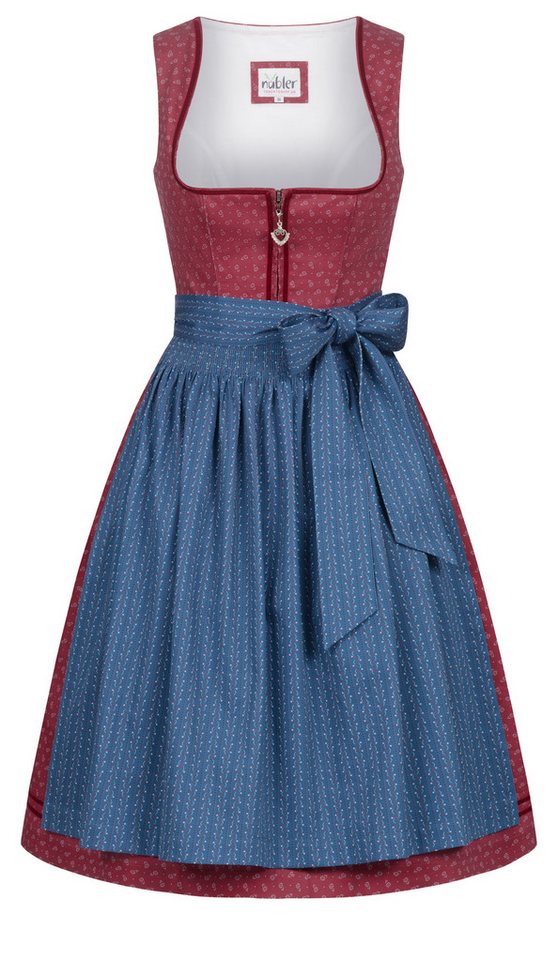Nübler Trachtenkleid Midi Dirnd Gesr in Bordo von Nübler von Nübler
