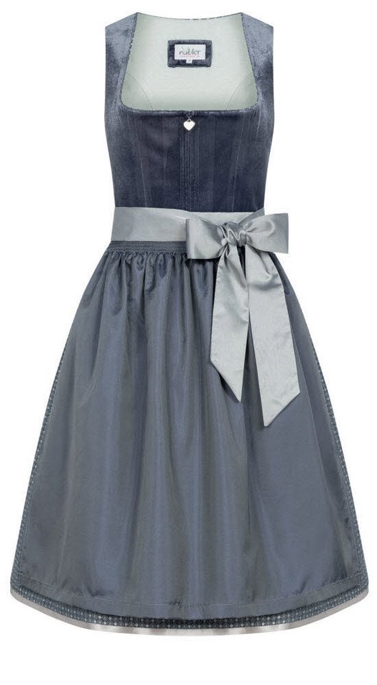 Nübler Trachtenkleid Midi Dirndl Evi in Blau von Nübler von Nübler