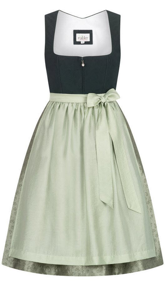 Nübler Trachtenkleid Midi Dirndl Flora in Grün von Nübler von Nübler