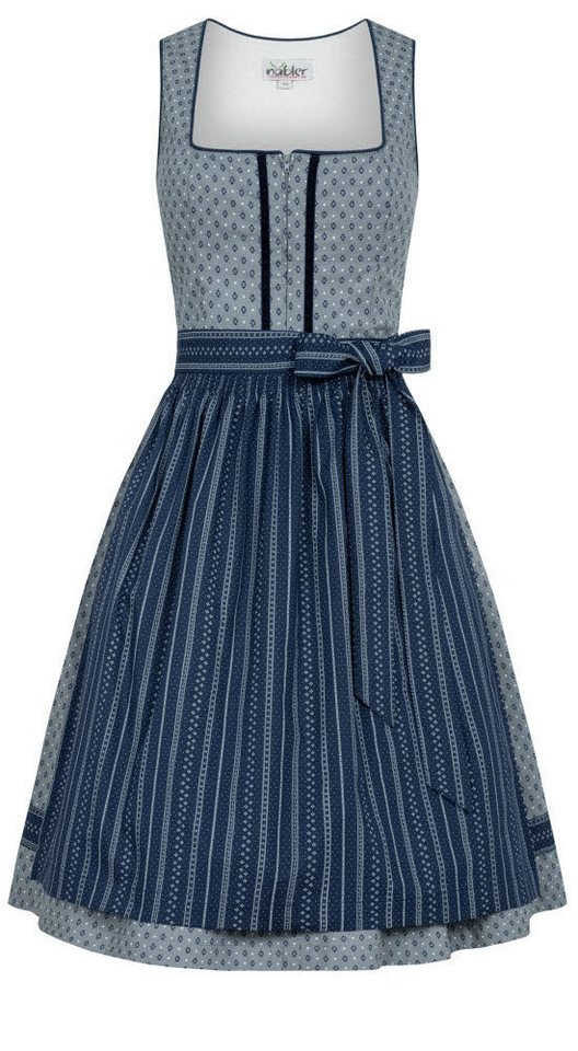 Nübler Trachtenkleid Midi Dirndl Franzi in Grafit von Nübler von Nübler