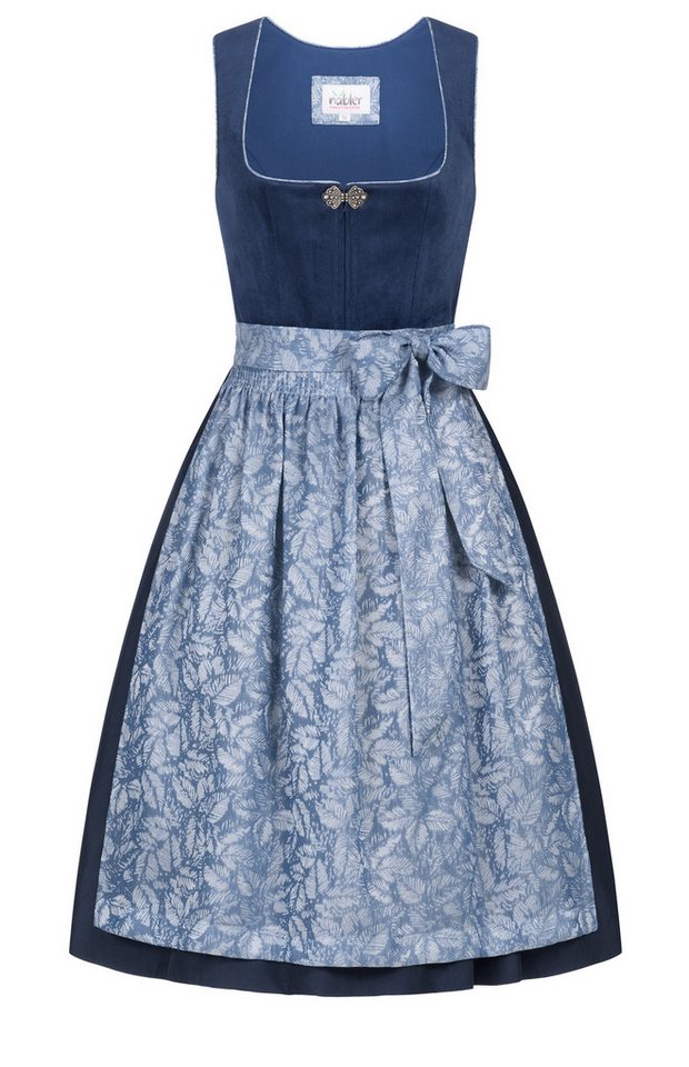 Nübler Trachtenkleid Midi Dirndl Gemma in Blau von Nübler von Nübler
