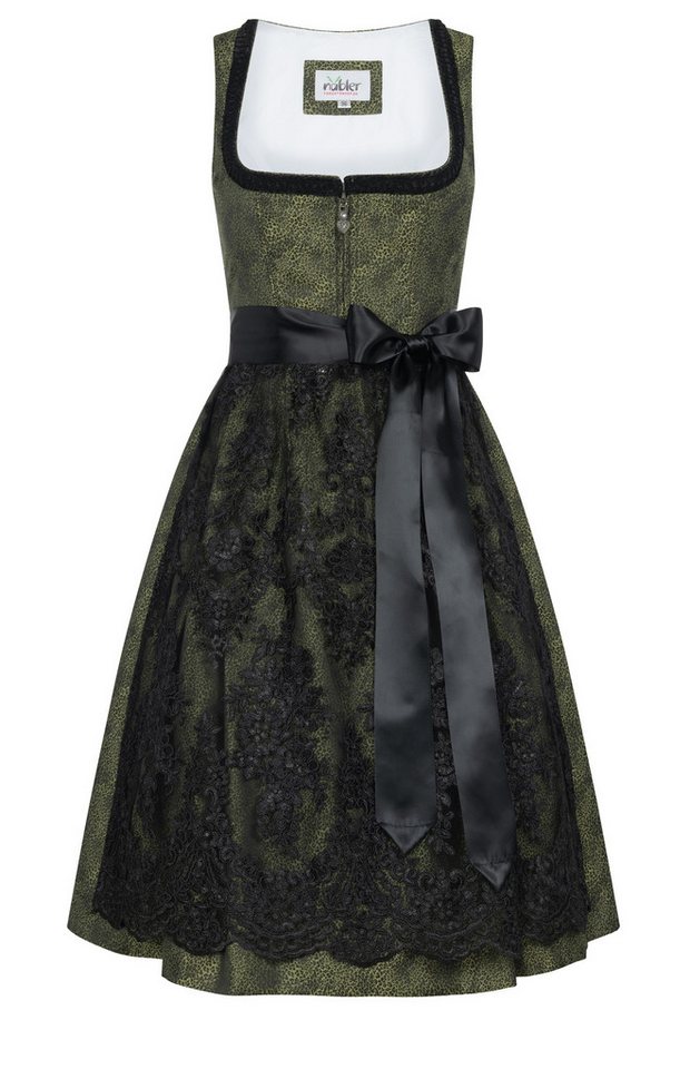 Nübler Trachtenkleid Midi Dirndl Leo in Grün von Nübler von Nübler