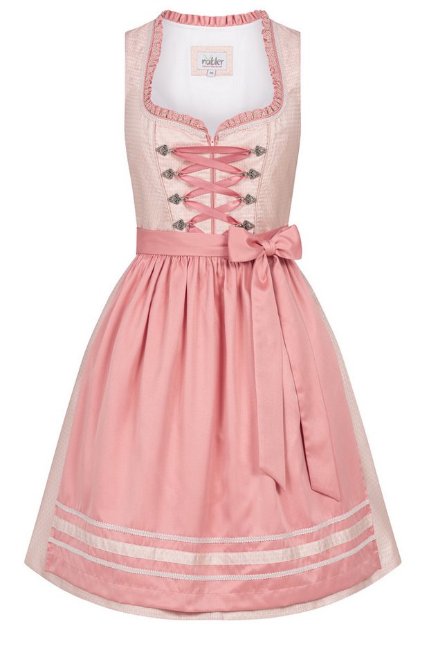 Nübler Trachtenkleid Midi Dirndl Lisa in Apricot von Nübler von Nübler