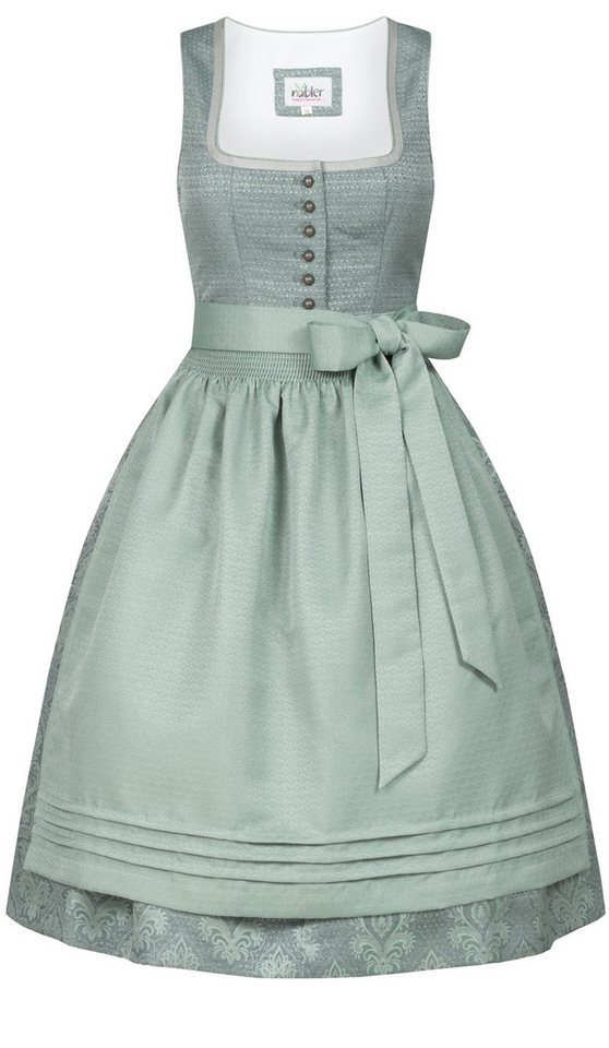 Nübler Trachtenkleid Midi Dirndl Lorna in Grün von Nübler von Nübler