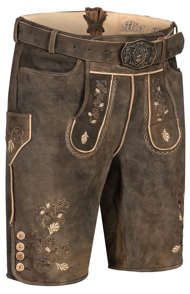 Nübler Trachtenlederhose Lederhose Arnold in Mocca von Nübler von Nübler