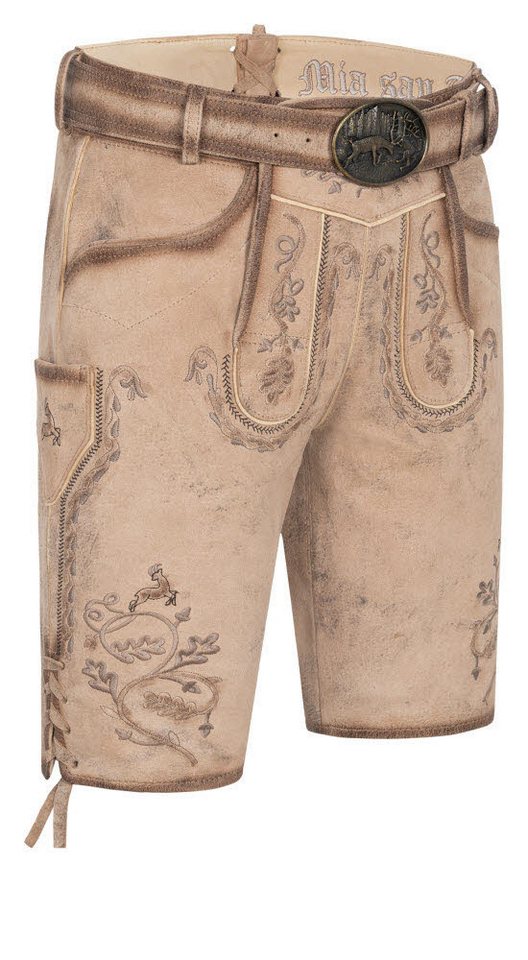 Nübler Trachtenlederhose Lederhose kurz Torben in Natur von Nübler von Nübler