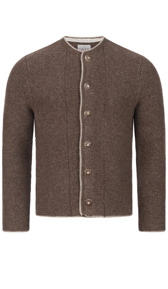 Nübler Trachtenstrickjacke Trachtenstrickjacke Hannes in dunkelbraun von Nübler von Nübler