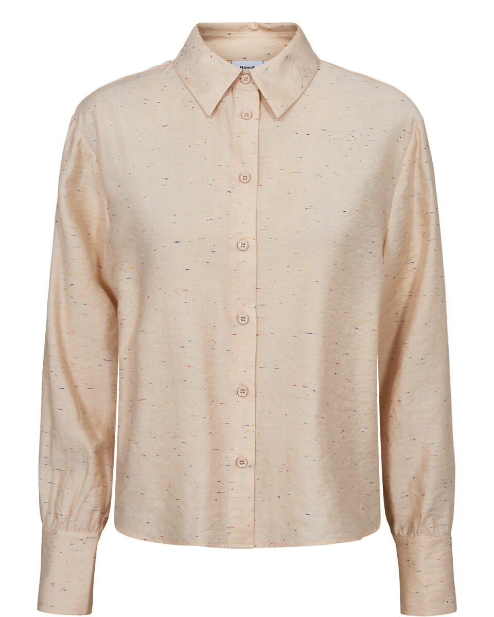Nümph - Bluse - Nujona beige - Gr. - 40 von Nümph