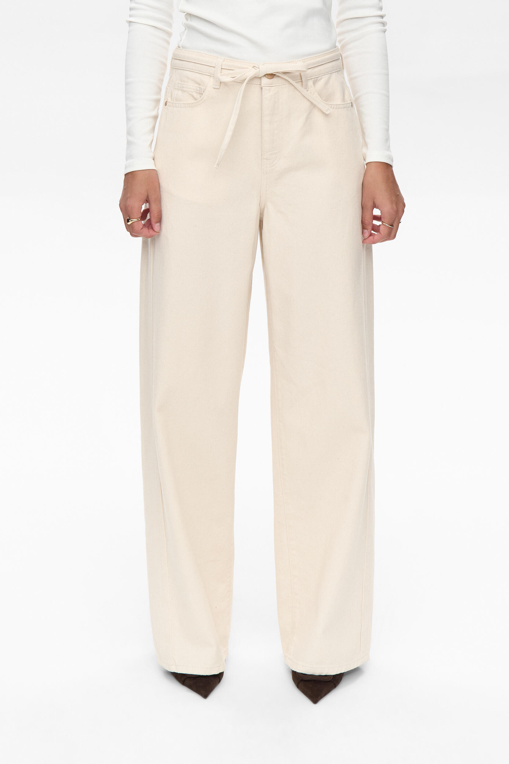 Nümph - NUBROOKLYN SOLID JEANS nature - Gr. - 40 von Nümph