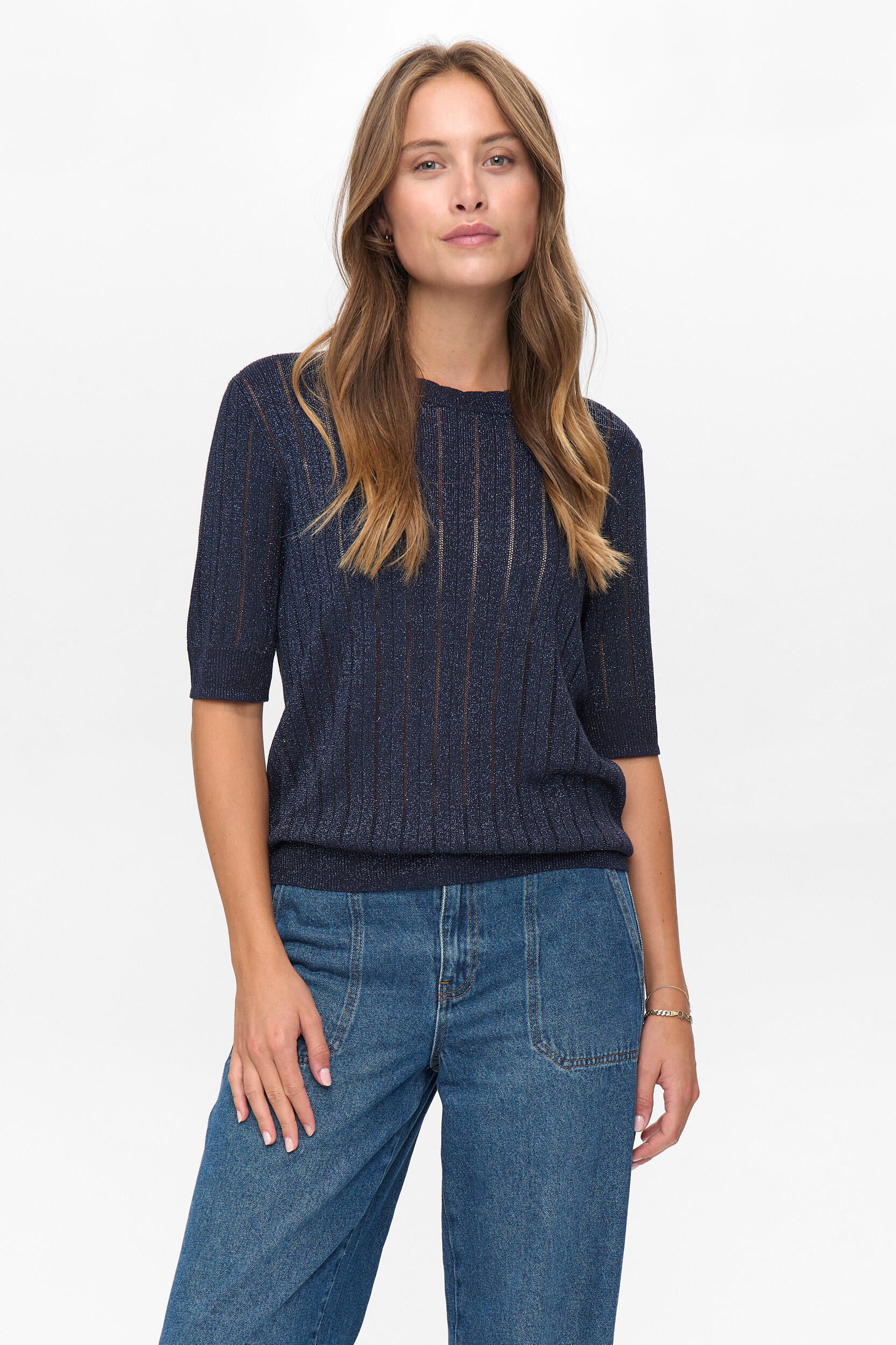 Nümph - NUMISJA SS PULLOVER dark sapphire - Gr. - XL von Nümph