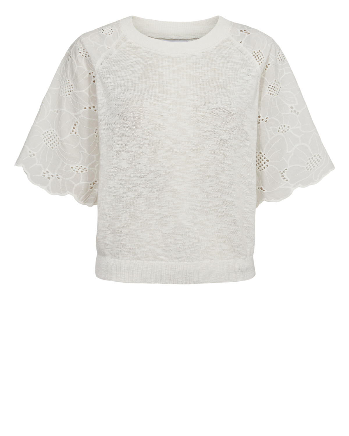 Nümph - NUMOELLA SS PULLOVER cloud dancer - Gr. - S von Nümph