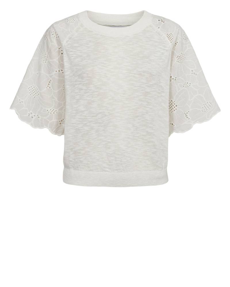 Nümph - NUMOELLA SS PULLOVER cloud dancer - Gr. - S von Nümph