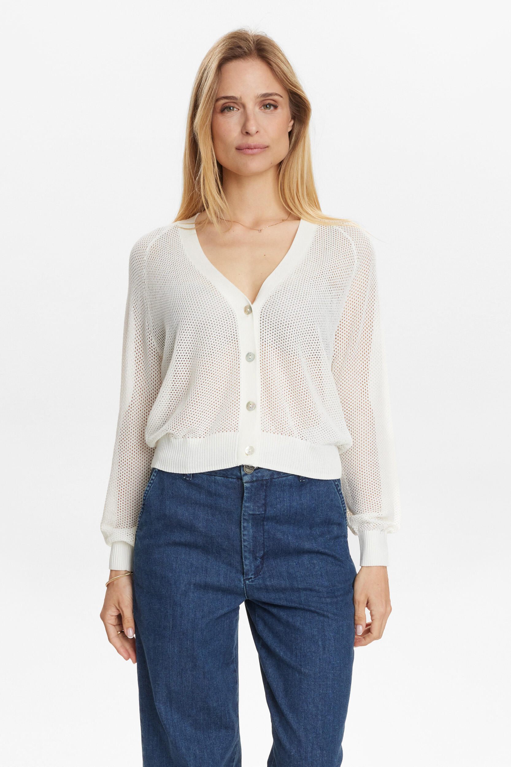 Nümph - NUMONIS CARDIGAN cloud dancer - Gr. - S von Nümph