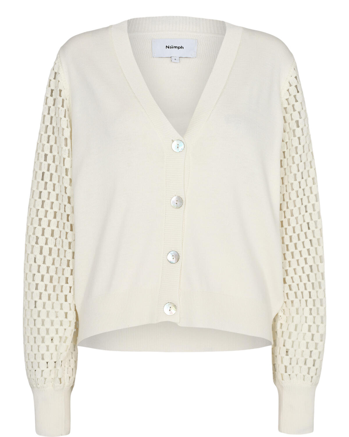 Nümph - NUNANETT CARDIGAN cloud dancer - Gr. - S von Nümph