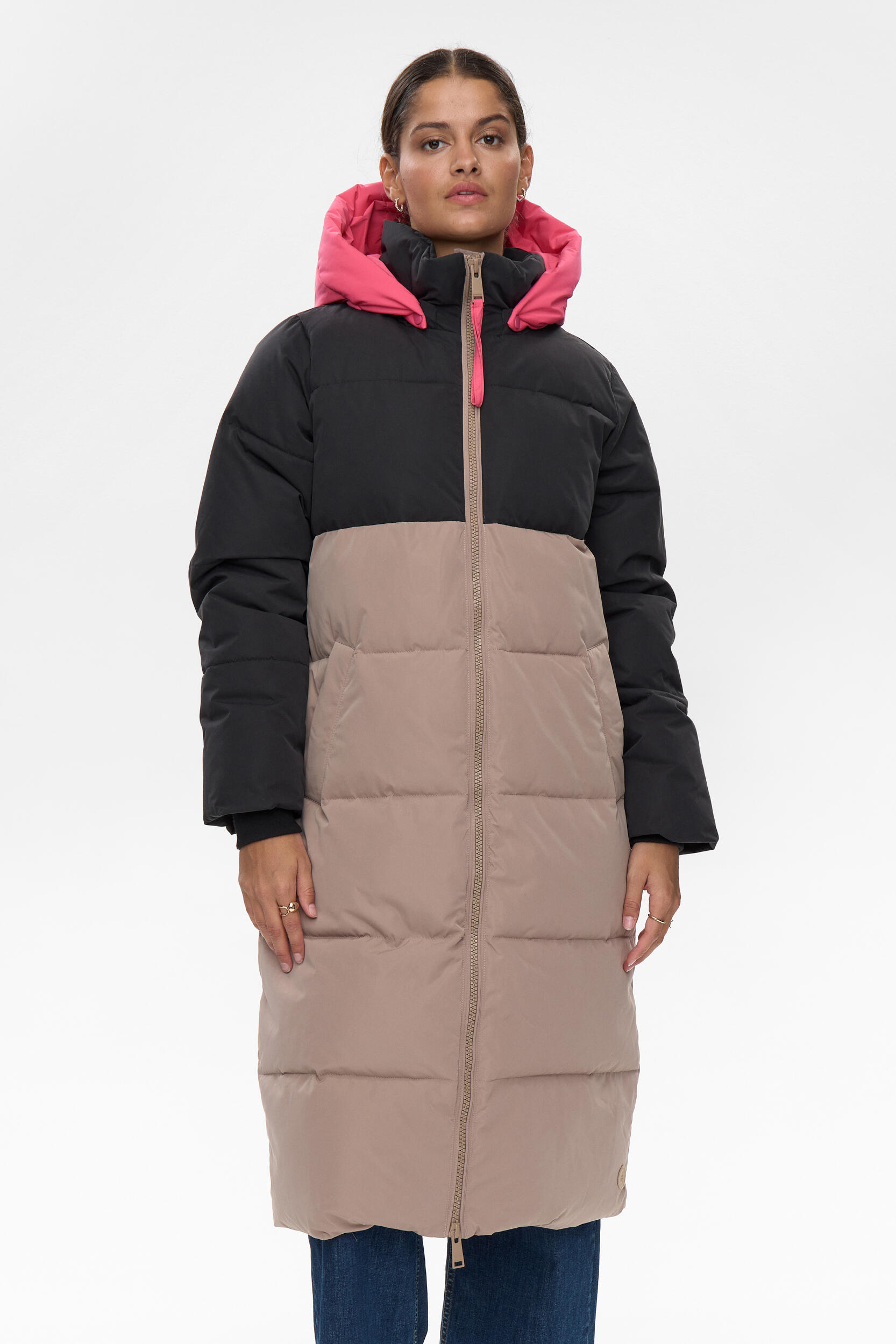 Nümph - NUTRIANE LONG JACKET taupe gray - Gr. - 38 von Nümph