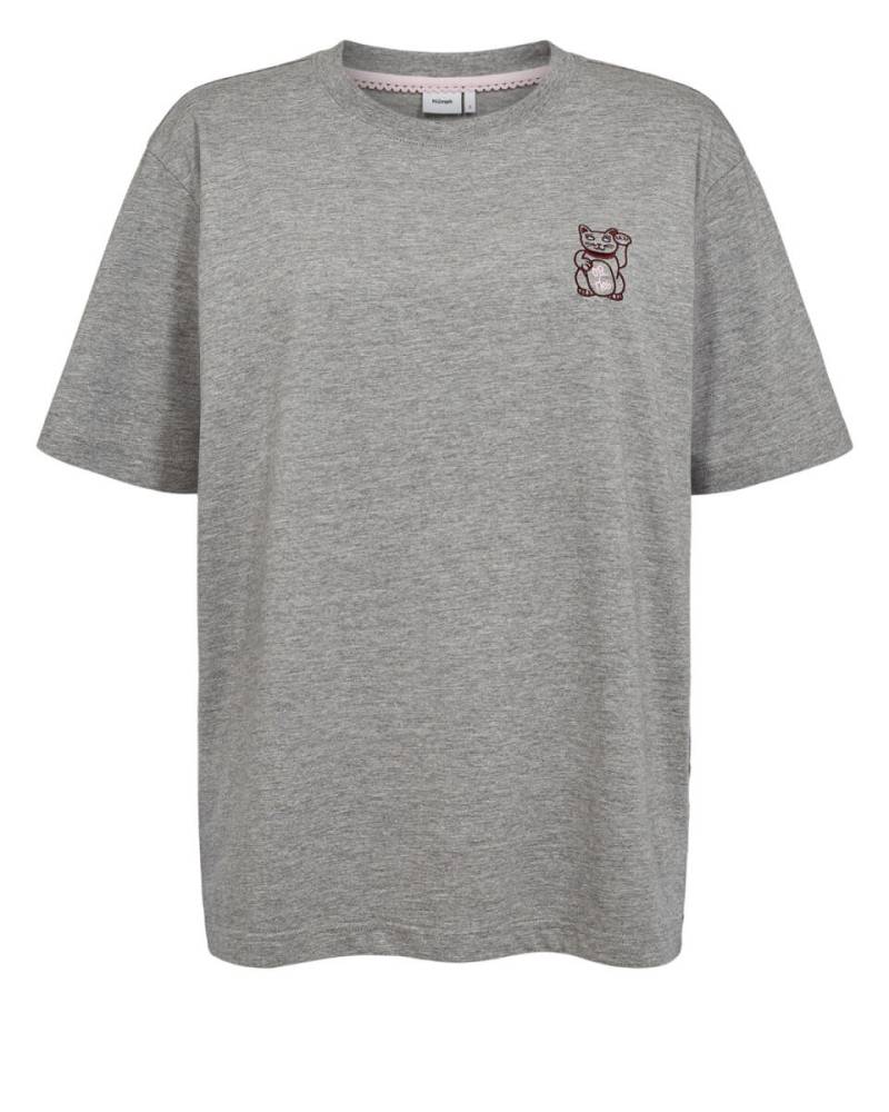 Nümph - Oversize T-Shirt - Nuprema grau - Gr. - S von Nümph