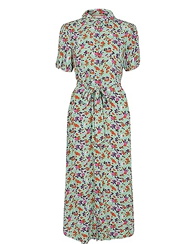 Nümph Schönes leichtes Kleid NUTYRA Shirt Dress Grayed Jade Blumenmuster, Größe:36 von Nümph