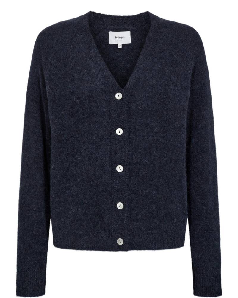 Nümph - Strickjacke mit V-Auschnitt - Nuriette blau von Nümph
