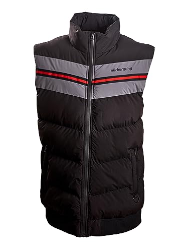 Nürburgring - Herren Weste - Dedication - Steppweste - Daunenweste - 100% Baumwolle, Farbe:Schwarz, Größe:XL von Nürburgring