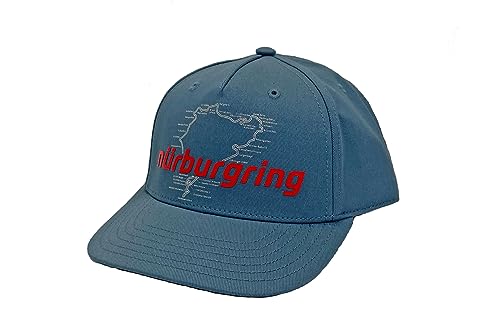 Nürburgring - Ring°Kids Cap - Racetrack - Baseball Cap - Individuell verstellbar - 100% Baumwolle, Farbe:Blau, Größe:OneSize von Nürburgring