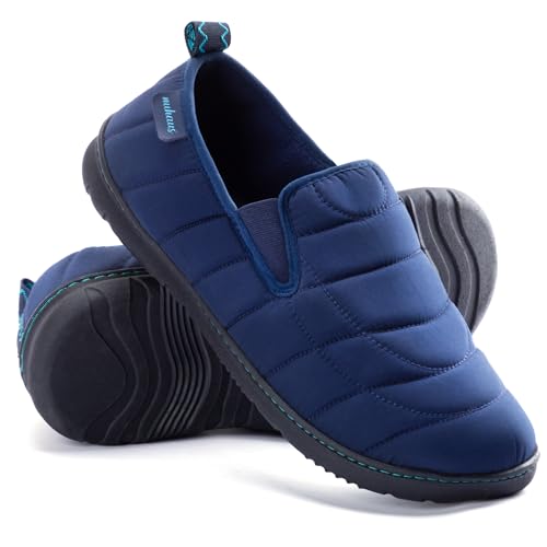 Nuhaus Herren-Hausschuhe, Memory-Schaum, Slipper, Indoor-Hausschuhe, Loafers, Mitternachtsblau, 44.5 EU Nuhaus Herren-Hausschuhe, Memory-Schaum, Slipper, Indoor-Hausschuhe, Loafers, Mitternachtsblau, 44.5 EU von Nuhaus