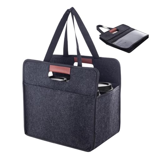 Nuhjytgf Getränkehalter für Getränke – tragbarer Getränkehalter, Getränke-Transporttasche für Auto, Picknick, tägliches Pendeln, Lebensmittel, Mitnehmen, Lebensmittel, Outdoor, Party, 6 Becher von Nuhjytgf