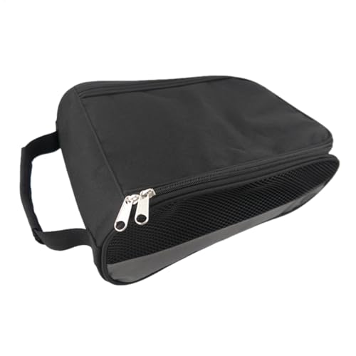 Nuhjytgf Schuh-Tragetasche, Golfschuh-Tragetaschen, wasserabweisend, belüftet, mit Reißverschluss, mit Tragegriff oben, für Damen und Herren, grau, Refer to description, Uni von Nuhjytgf