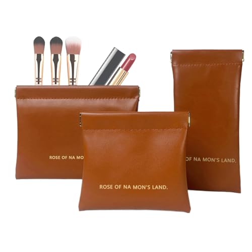 Pu Leather Travel Makeup Bag, Adorable Cosmetic Pouch, Multifunctional Makeup Storage Pouch, Cosmetic Bag, Portable Cosmetic Bag Toiletry Organizer Bag for Women and Girls von Nuhjytgf