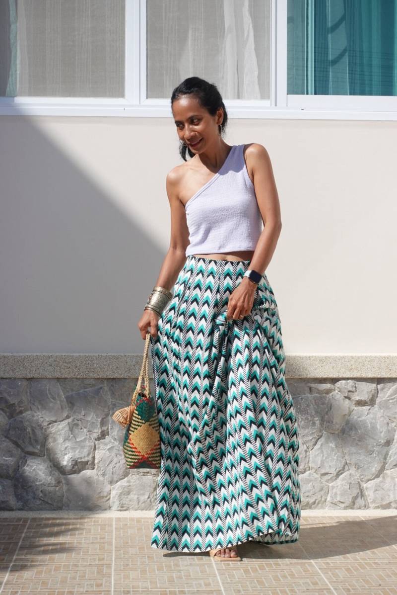 Maxi Rock - Chevron Print Feel Good Collection No.3 von Nuichan