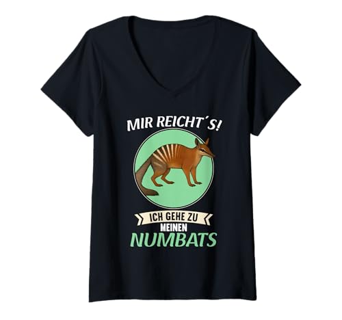 Damen Numbats Ameisenbeutler Numbat T-Shirt mit V-Ausschnitt Damen Numbats Ameisenbeutler Numbat T-Shirt mit V-Ausschnitt von Numbats Numbat Tier Shop