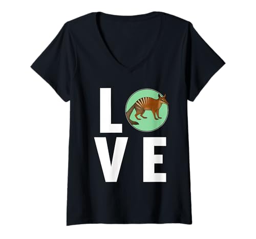Damen Numbats Ameisenbeutler Numbat T-Shirt mit V-Ausschnitt Damen Numbats Ameisenbeutler Numbat T-Shirt mit V-Ausschnitt von Numbats Numbat Tier Shop