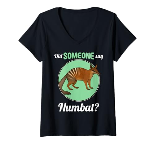 Damen Numbats Ameisenbeutler Numbat T-Shirt mit V-Ausschnitt Damen Numbats Ameisenbeutler Numbat T-Shirt mit V-Ausschnitt von Numbats Numbat Tier Shop